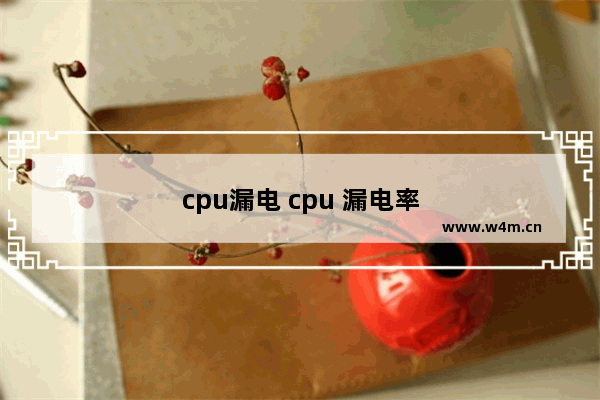 cpu漏电 cpu 漏电率