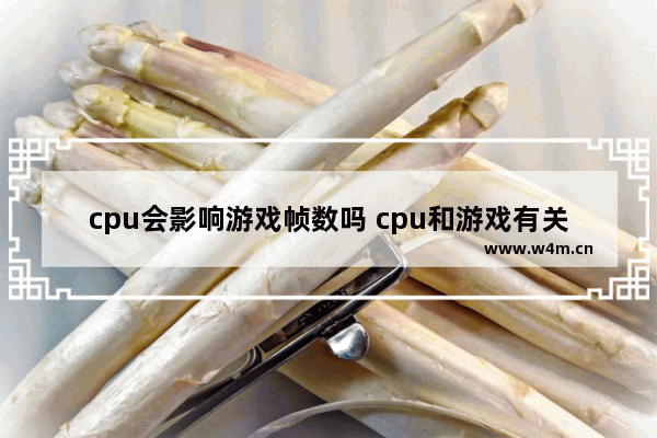 cpu会影响游戏帧数吗 cpu和游戏有关吗