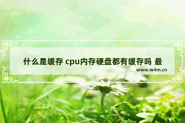 什么是缓存 cpu内存硬盘都有缓存吗 最好说的具体点 不要完全复制 cpu一级缓存越大cpu运算越快