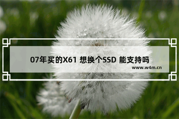 07年买的X61 想换个SSD 能支持吗 需要刷BIOS吗 固态硬盘定制的好处