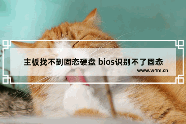 主板找不到固态硬盘 bios识别不了固态