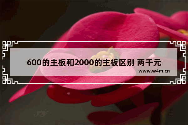 600的主板和2000的主板区别 两千元电脑主板