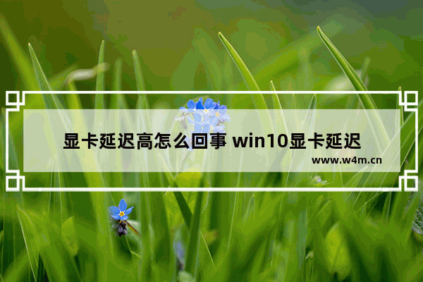 显卡延迟高怎么回事 win10显卡延迟