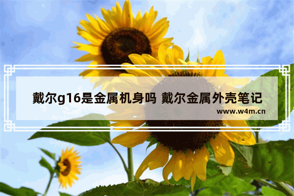 戴尔g16是金属机身吗 戴尔金属外壳笔记本电脑