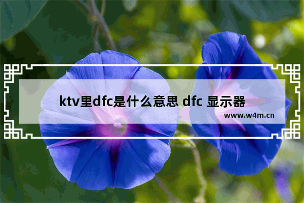 ktv里dfc是什么意思 dfc 显示器