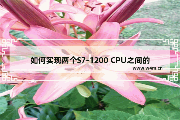 如何实现两个S7-1200 CPU之间的以太网通信 哪两个pc组件通过南桥芯片组与cpu通信