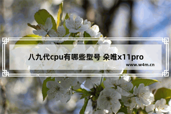 八九代cpu有哪些型号 朵唯x11promax参数