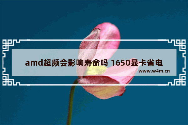 amd超频会影响寿命吗 1650显卡省电吗