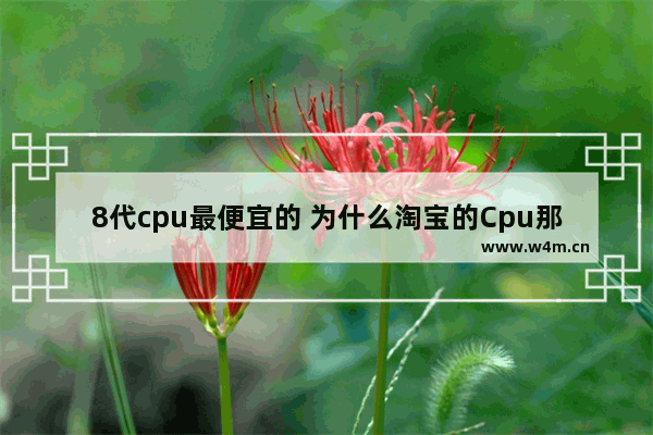 8代cpu最便宜的 为什么淘宝的Cpu那么便宜