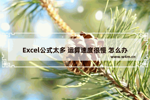 Excel公式太多 运算速度很慢 怎么办 cpu升级卡