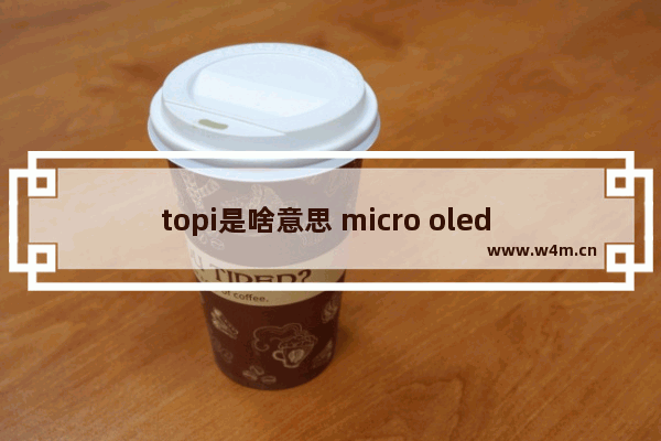 topi是啥意思 micro oled 是什么