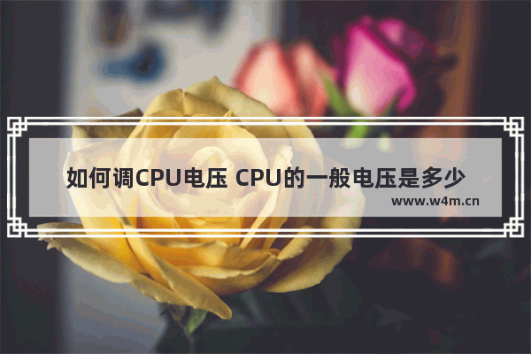 如何调CPU电压 CPU的一般电压是多少