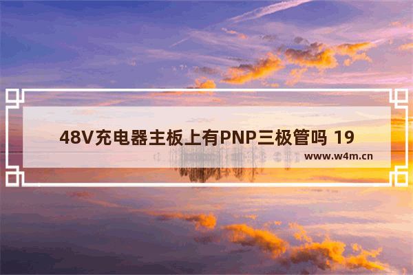 48V充电器主板上有PNP三极管吗 19v的充电器可以充12v的电脑吗