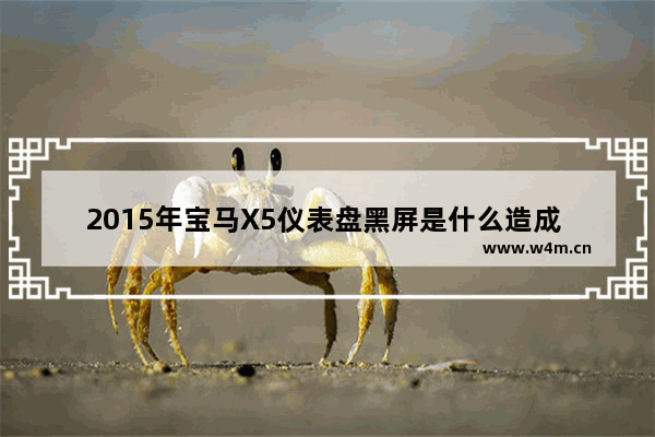 2015年宝马X5仪表盘黑屏是什么造成 显卡仪表盘