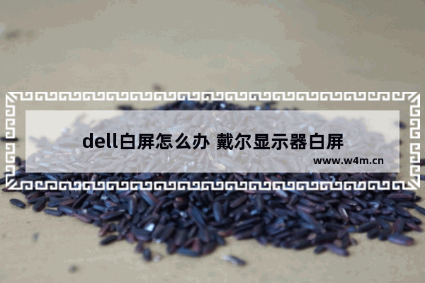 dell白屏怎么办 戴尔显示器白屏