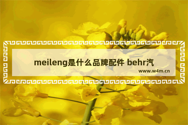 meileng是什么品牌配件 behr汽车零件是什么品牌