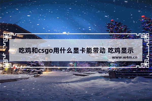 吃鸡和csgo用什么显卡能带动 吃鸡显示显卡不足怎么办