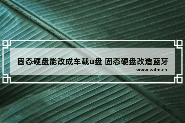 固态硬盘能改成车载u盘 固态硬盘改造蓝牙音箱