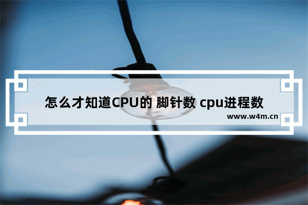 怎么才知道CPU的 脚针数 cpu进程数多少合适