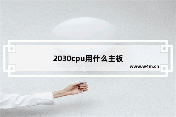 2030cpu用什么主板