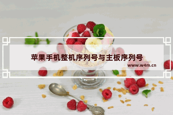 苹果手机整机序列号与主板序列号