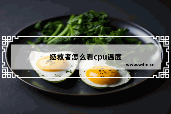 拯救者怎么看cpu温度