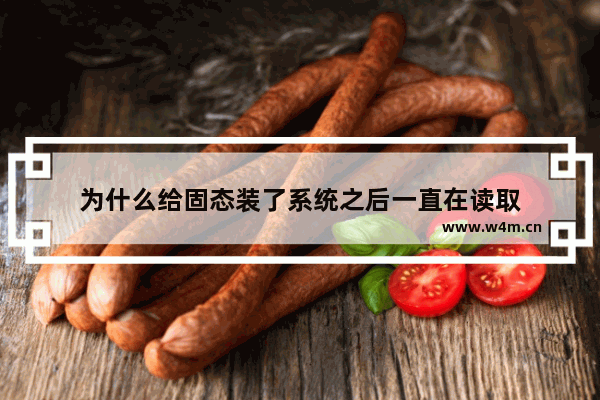 为什么给固态装了系统之后一直在读取