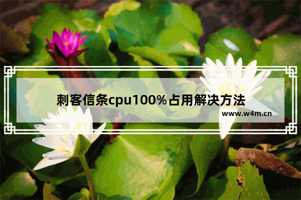 刺客信条cpu100%占用解决方法