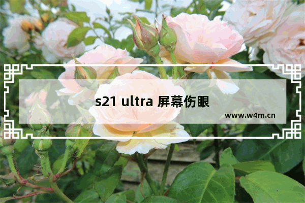 s21 ultra 屏幕伤眼