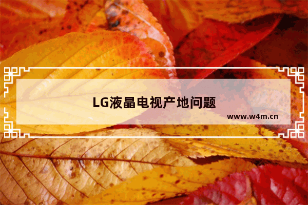 LG液晶电视产地问题