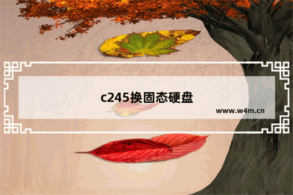 c245换固态硬盘