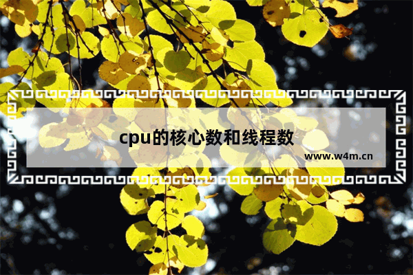 cpu的核心数和线程数