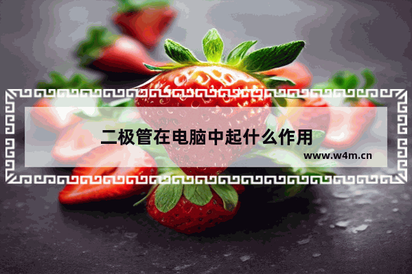 二极管在电脑中起什么作用