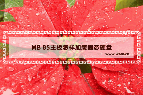 MB 85主板怎样加装固态硬盘