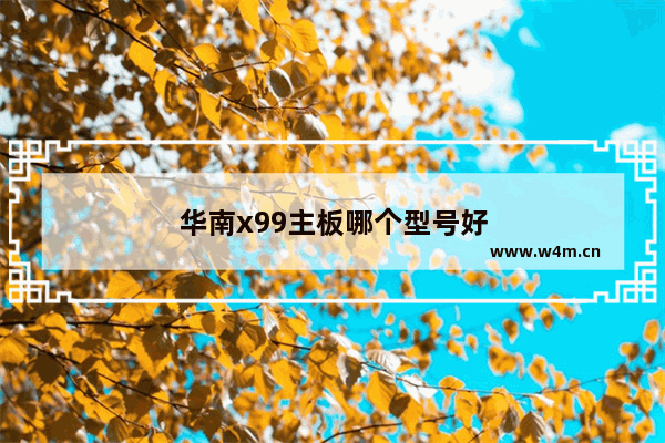 华南x99主板哪个型号好