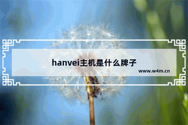 hanvei主机是什么牌子