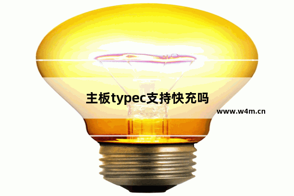 主板typec支持快充吗