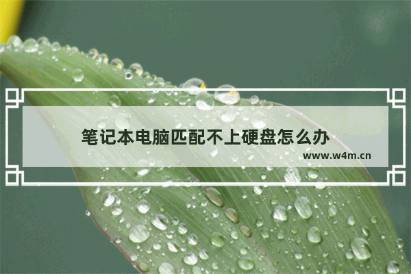 笔记本电脑匹配不上硬盘怎么办