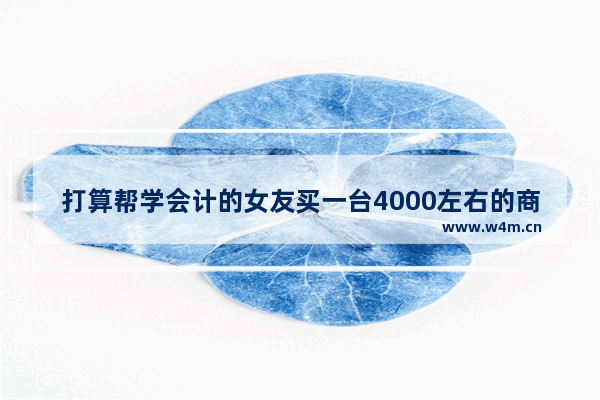 打算帮学会计的女友买一台4000左右的商务笔记本 有什么好的推荐吗