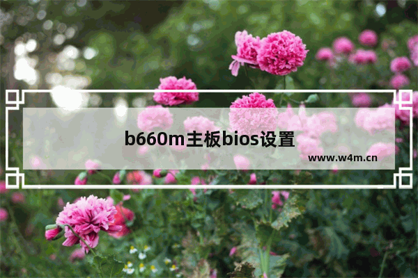 b660m主板bios设置