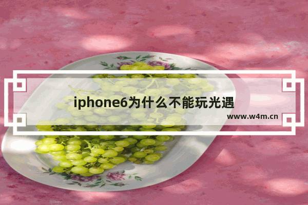 iphone6为什么不能玩光遇