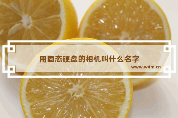 用固态硬盘的相机叫什么名字