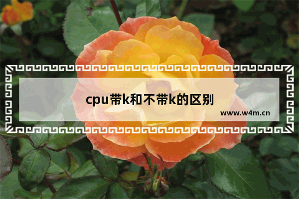 cpu带k和不带k的区别