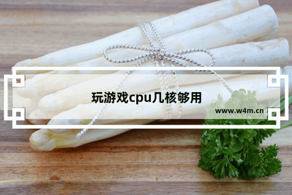 玩游戏cpu几核够用