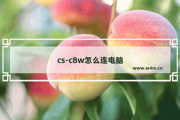 cs-c8w怎么连电脑