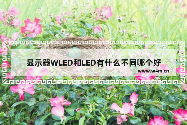 显示器WLED和LED有什么不同哪个好