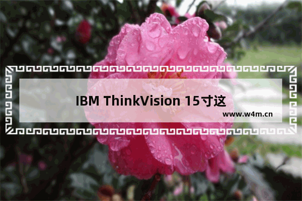 IBM ThinkVision 15寸这种显示器没卡子怎么拆下来底座