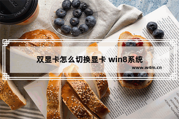 双显卡怎么切换显卡 win8系统