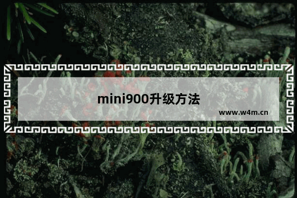 mini900升级方法