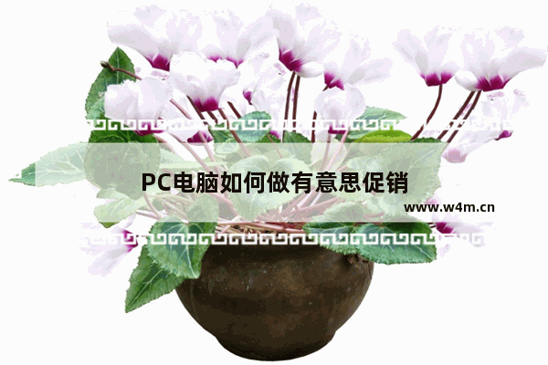 PC电脑如何做有意思促销